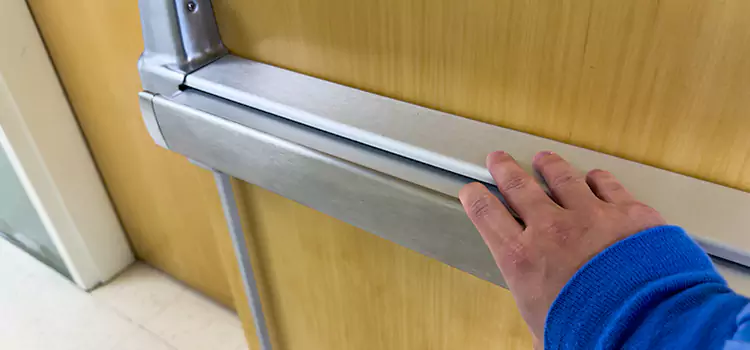 Installing a Push Bar on a Door Rocklin